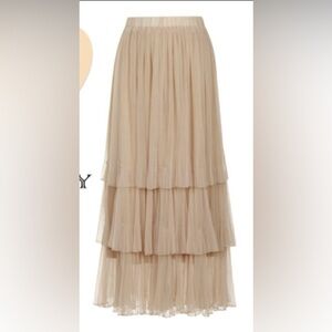 Tiered Lace Maxi Skirt